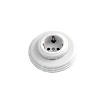 Outlet porcelain white