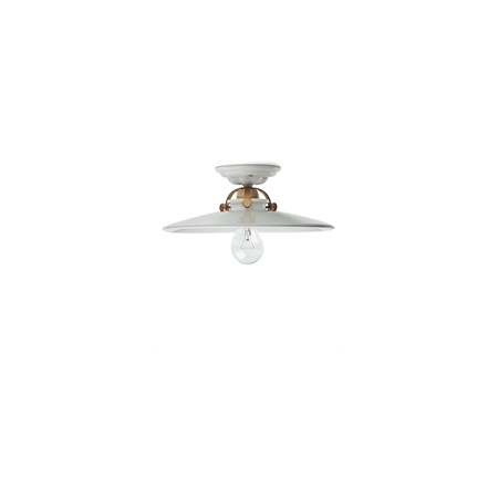 Laelamp, keraamiline sokkel, keraamiline kuppel, läbimõõt 42 cm, valge