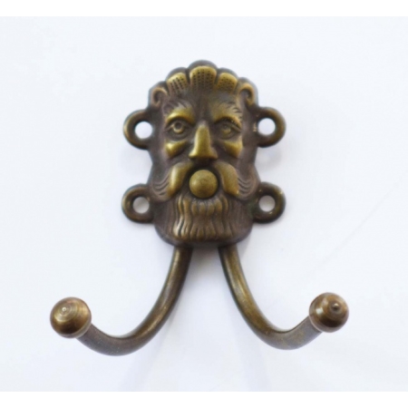 Coat and hat hook, "Old man", small 60x68mm