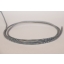 TExtile cable nr. 120, must-valge siksak, 1m